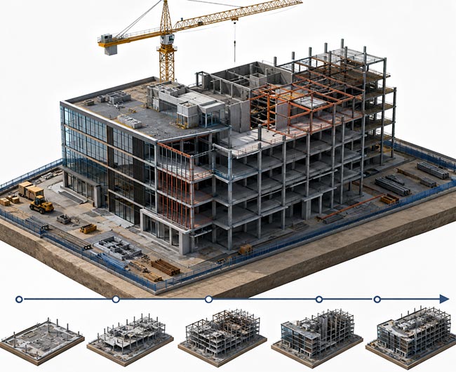 4D BIM Scheduling Simulation Services