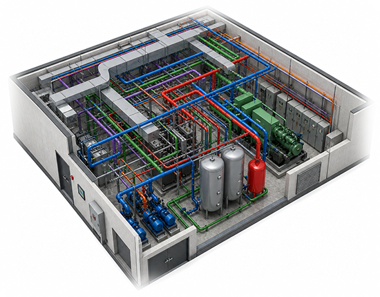 Clash-free BIM modeling for mechanical plant room refurbishment project in the UK