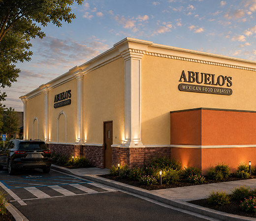 As-built Revit model of a single-level restaurant in Chattanooga