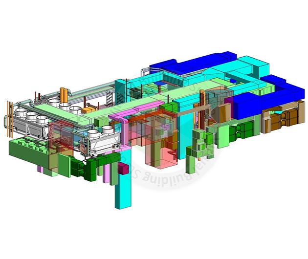 LOD 300 MEP coordinated commercial model