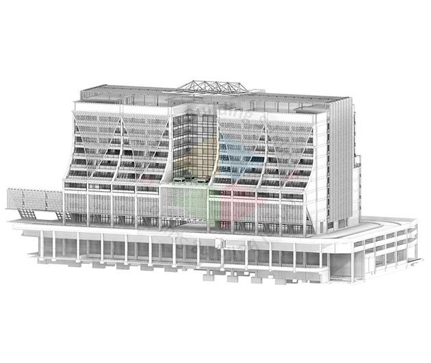 Government building LOD 500 as-built modeling