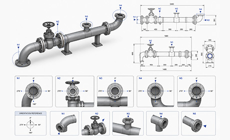 Nozzle and Flange Orientation Details