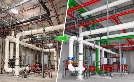 Plumbing As-Built BIM Modeling