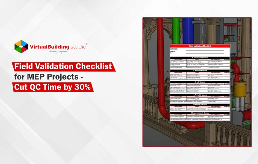 Field Validation Checklist for MEP Projects